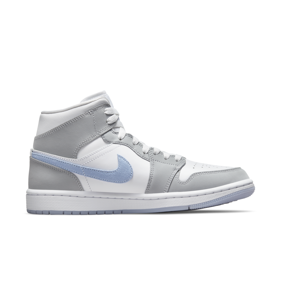Air Jordan 1 Mid Wolf Grey Aluminum (Women's)