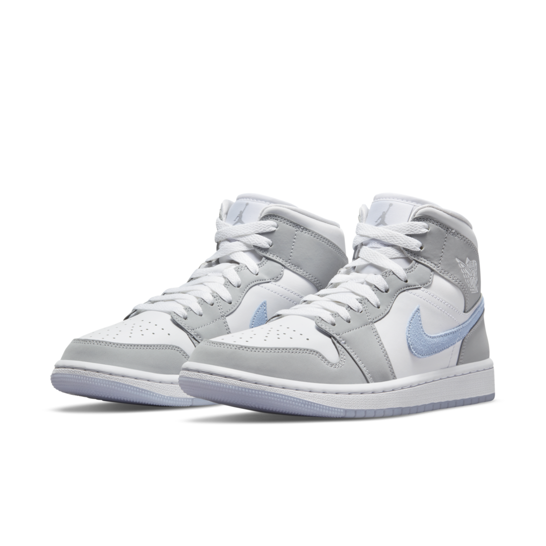 Air Jordan 1 Mid Wolf Grey Aluminum (Women's)