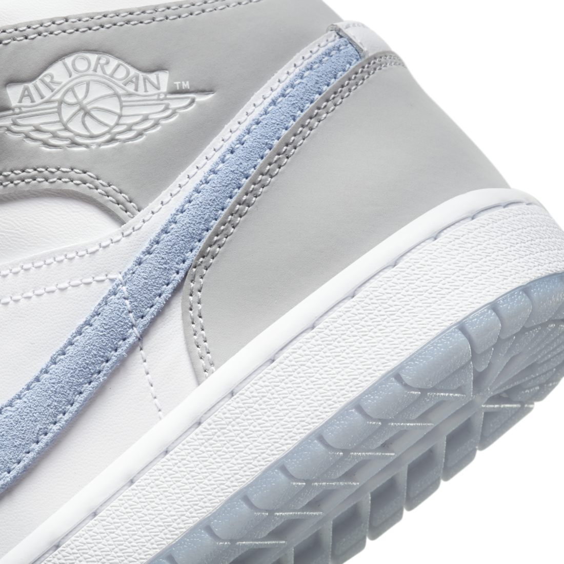 Air Jordan 1 Mid Wolf Grey Aluminum (Women's)