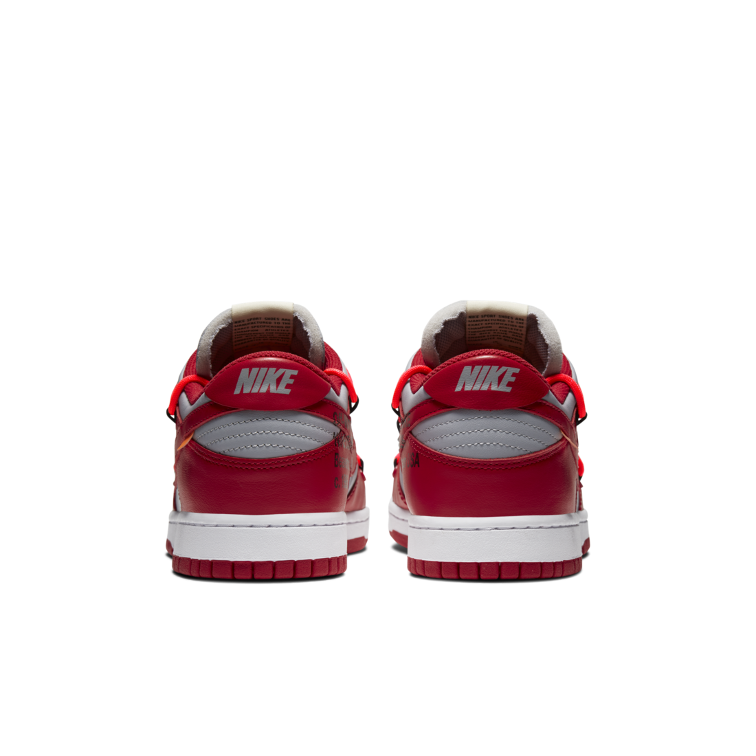 Nike Dunk Low Off-White University Red