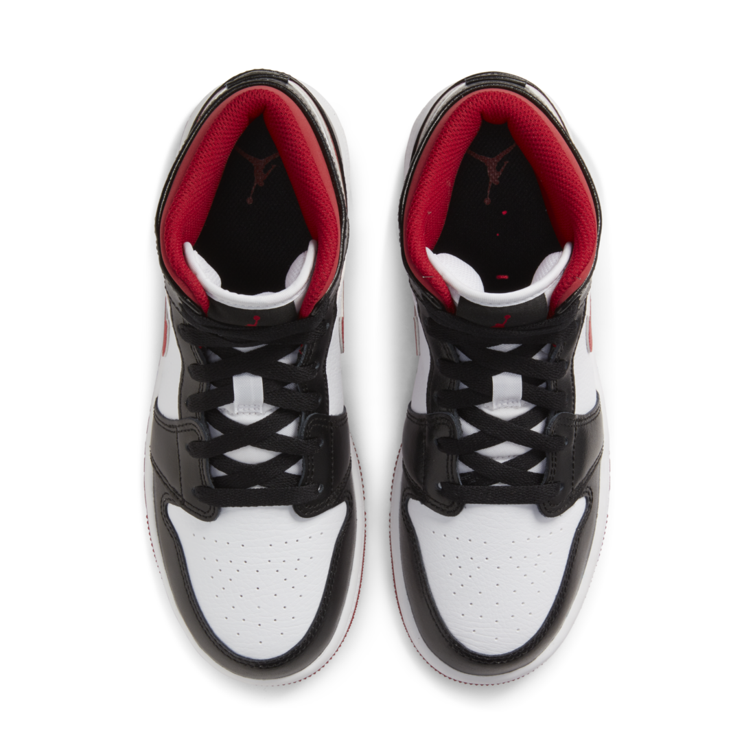 Jordan 1 Mid Gym Red Black White GS