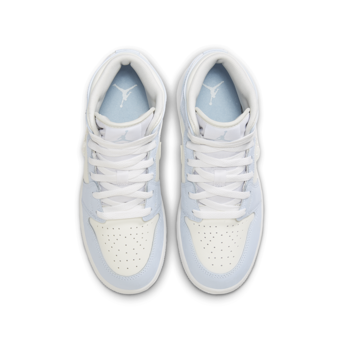 Air Jordan 1 Mid SE Glitter Swoosh GS