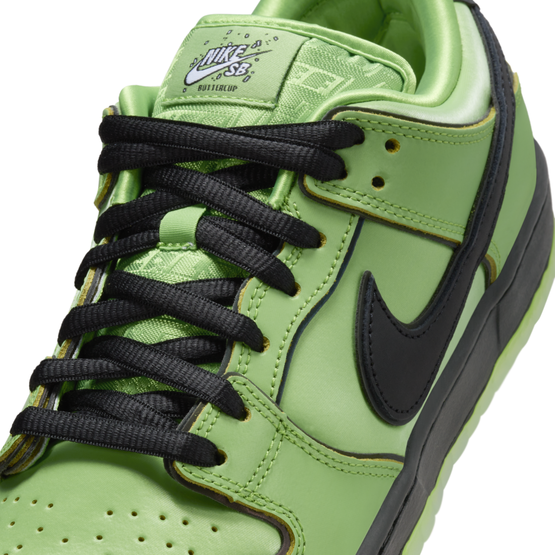 Nike SB Dunk Low Powerpuff Girl Buttercup Green