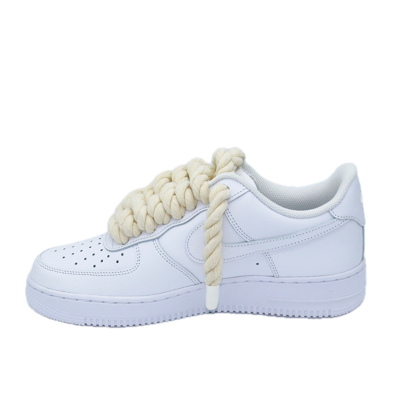 Nike Air Force 1 Low '07 White Rope Laces Custom
