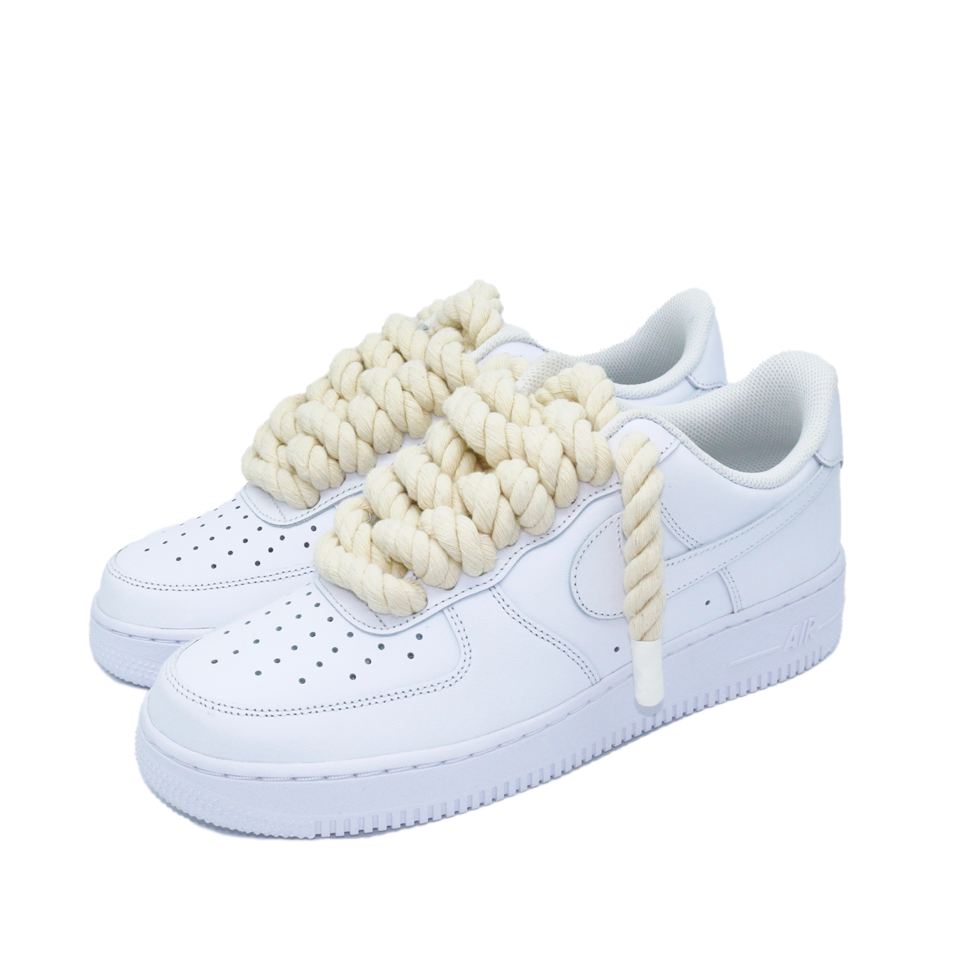 Nike Air Force 1 Low '07 White Rope Laces Custom