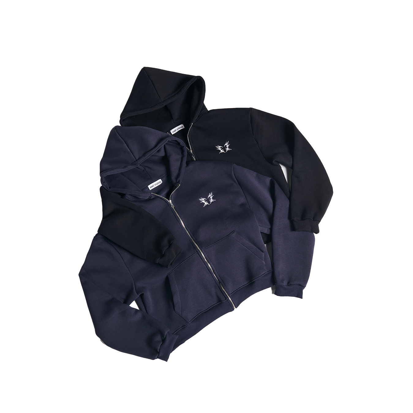 Armé Studios Stolen Heart Zip Hoodie Blue Navy