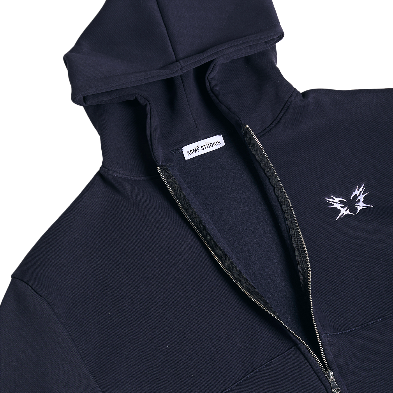 Armé Studios Stolen Heart Zip Hoodie Blue Navy