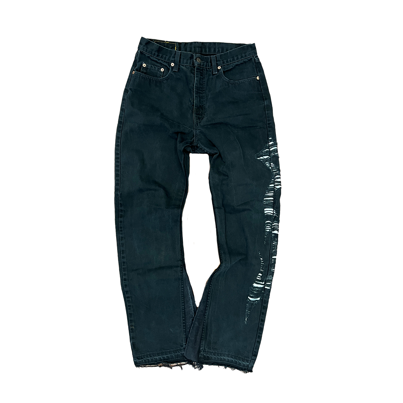 Lorenzo Arena Levi's 615 Nero Distressed W32