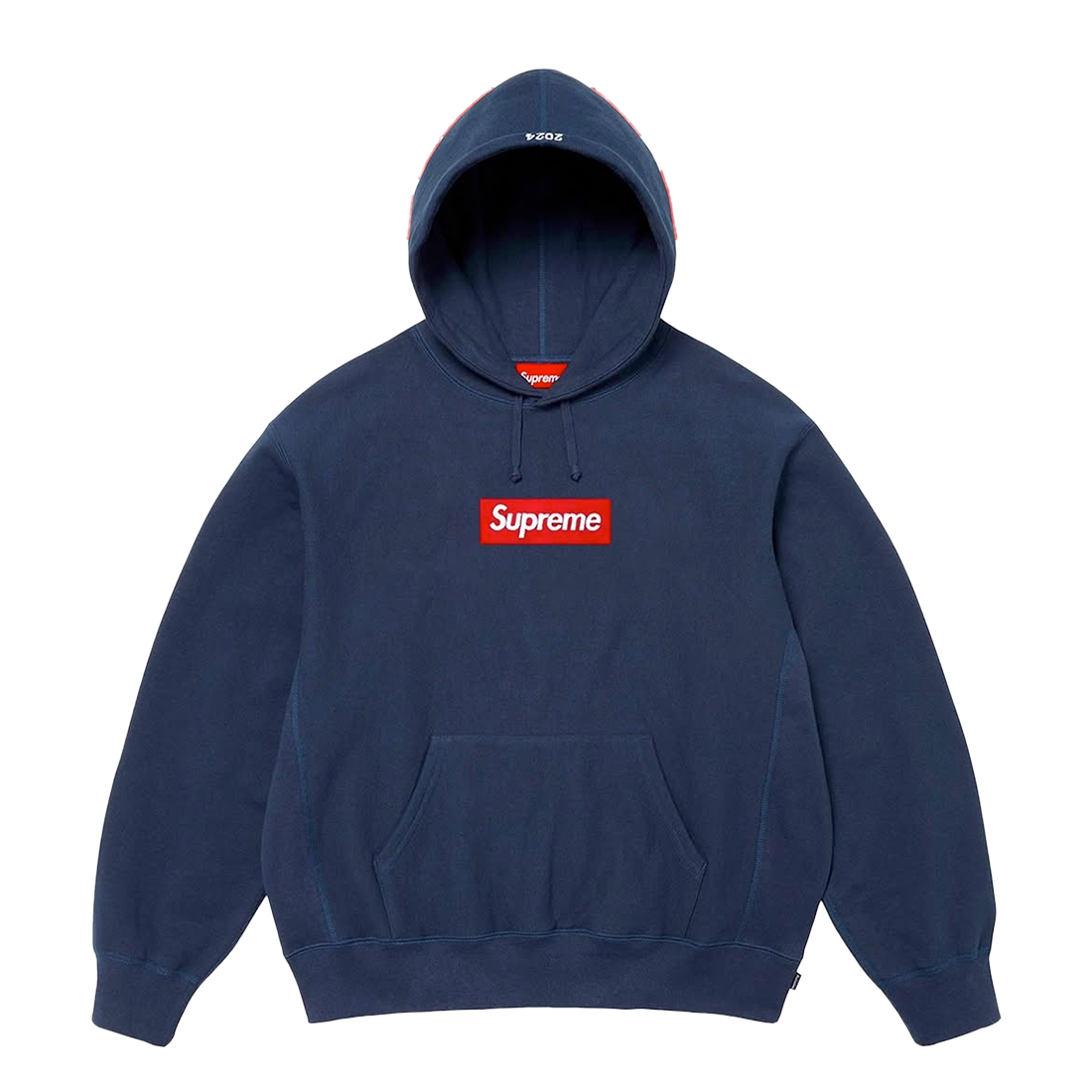 Supreme Hoodie Box Logo 2024 Navy