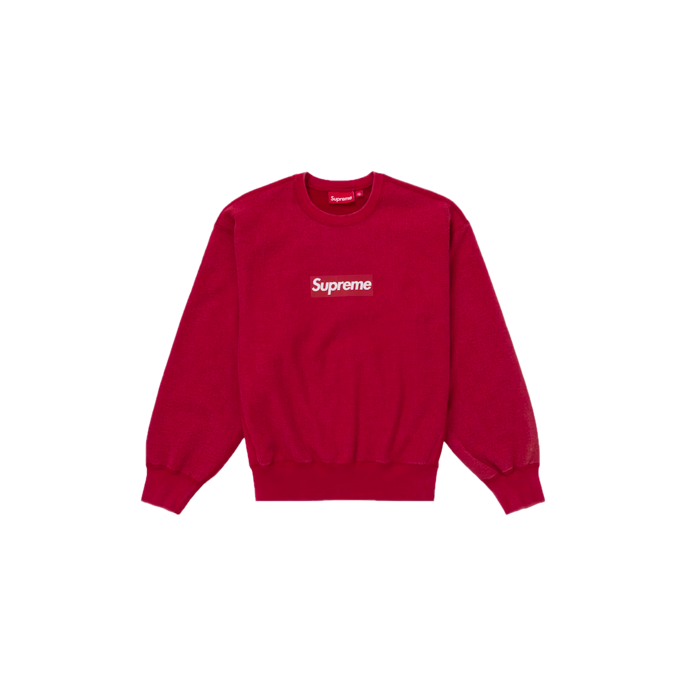 Supreme Washed Box Logo Crewneck Red