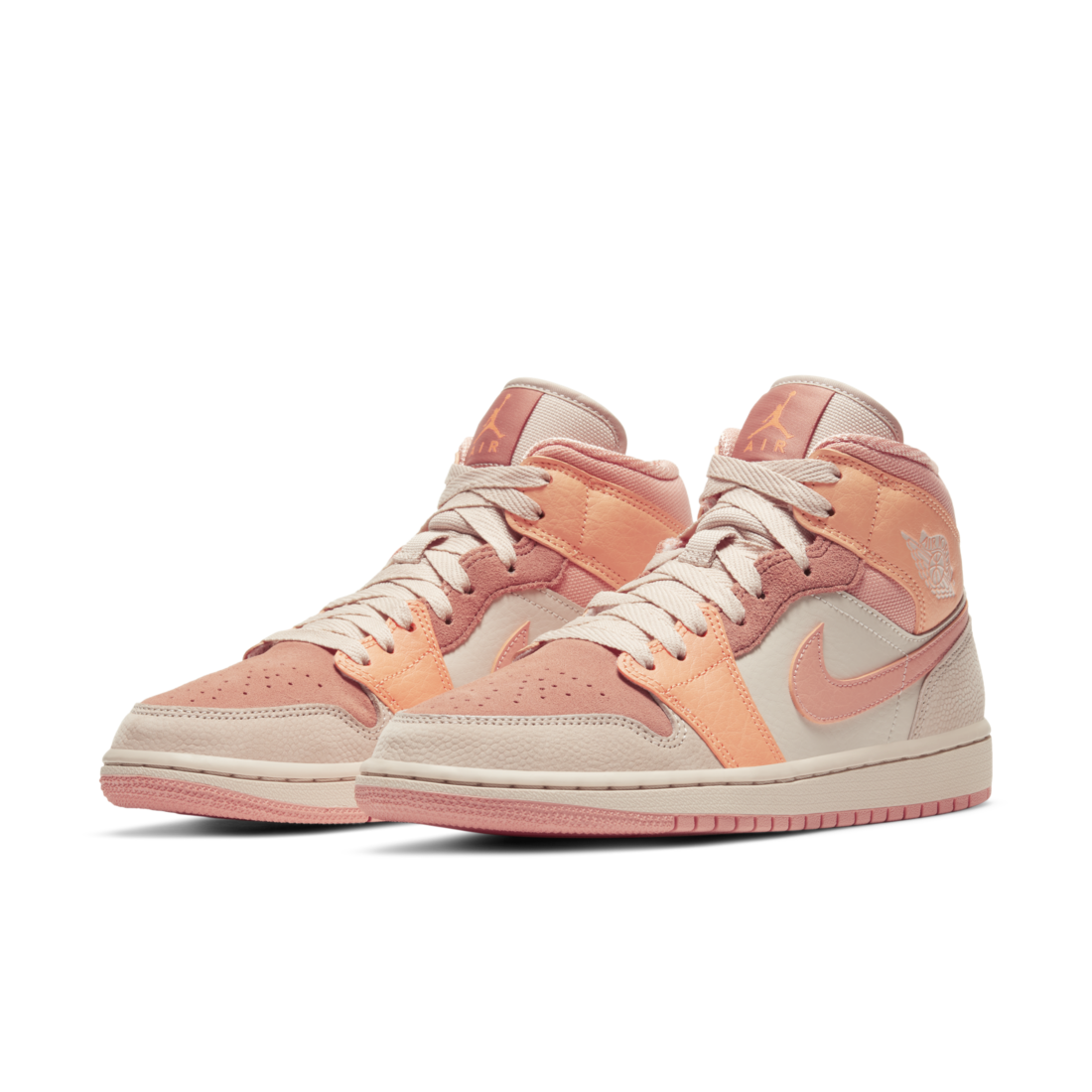 Jordan 1 Mid Apricot Orange