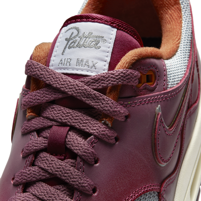 Nike Air Max 1 Patta Waves Rush Maroon (with Bracelet)