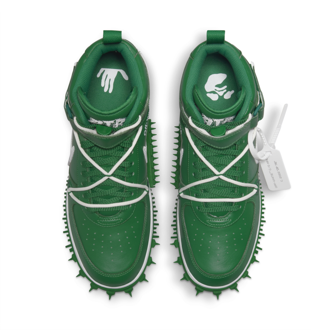 Nike Air Force 1 Mid Off-White Pine Green