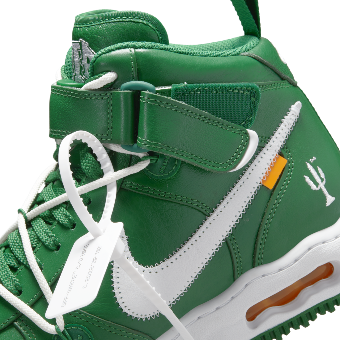Nike Air Force 1 Mid Off-White Pine Green