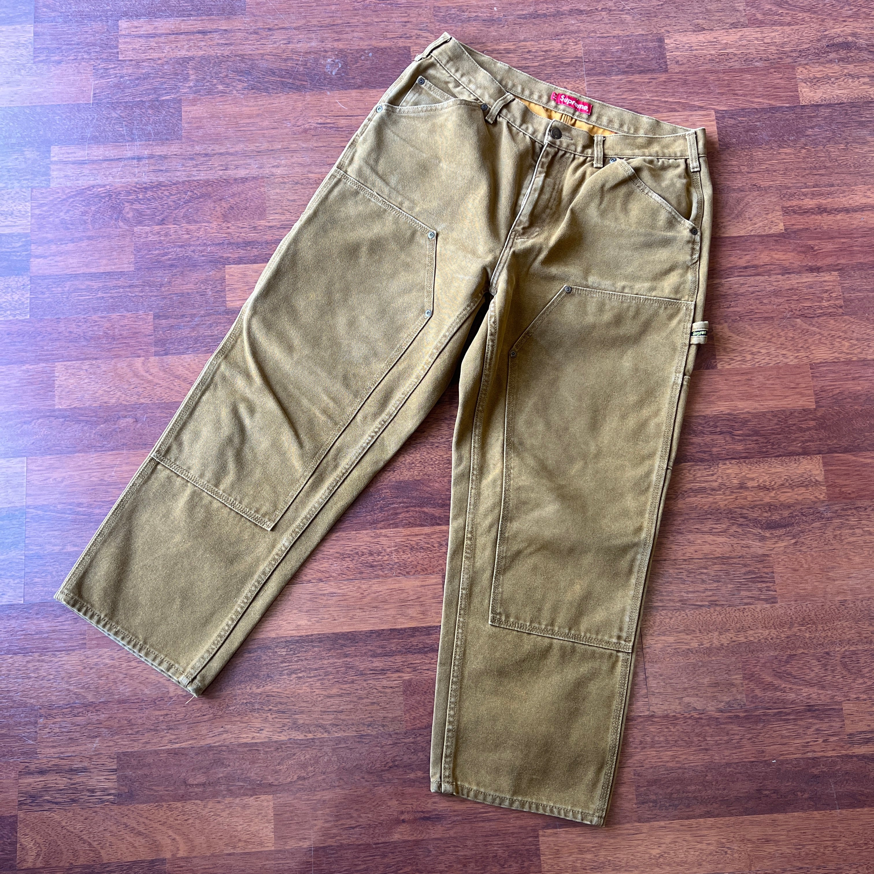 Supreme Canvas Double Knee Painter Pant Tan Taglia 34 (Usata Supreme Canvas Double Knee Painter Pant Tan Taglia 34 (Usata
