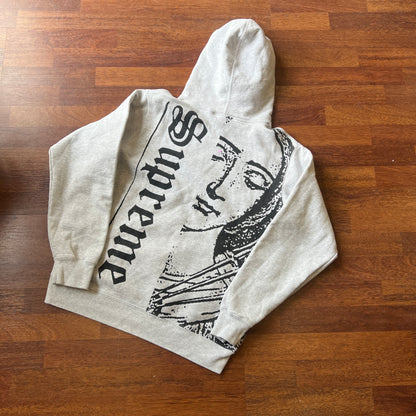 Supreme Mary Hooded Sweatshirt Ash Grey Taglia M (Usata)
