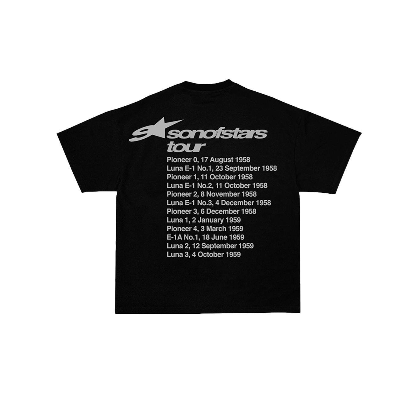 Son of Stars Galactic Tour Black T-Shirt