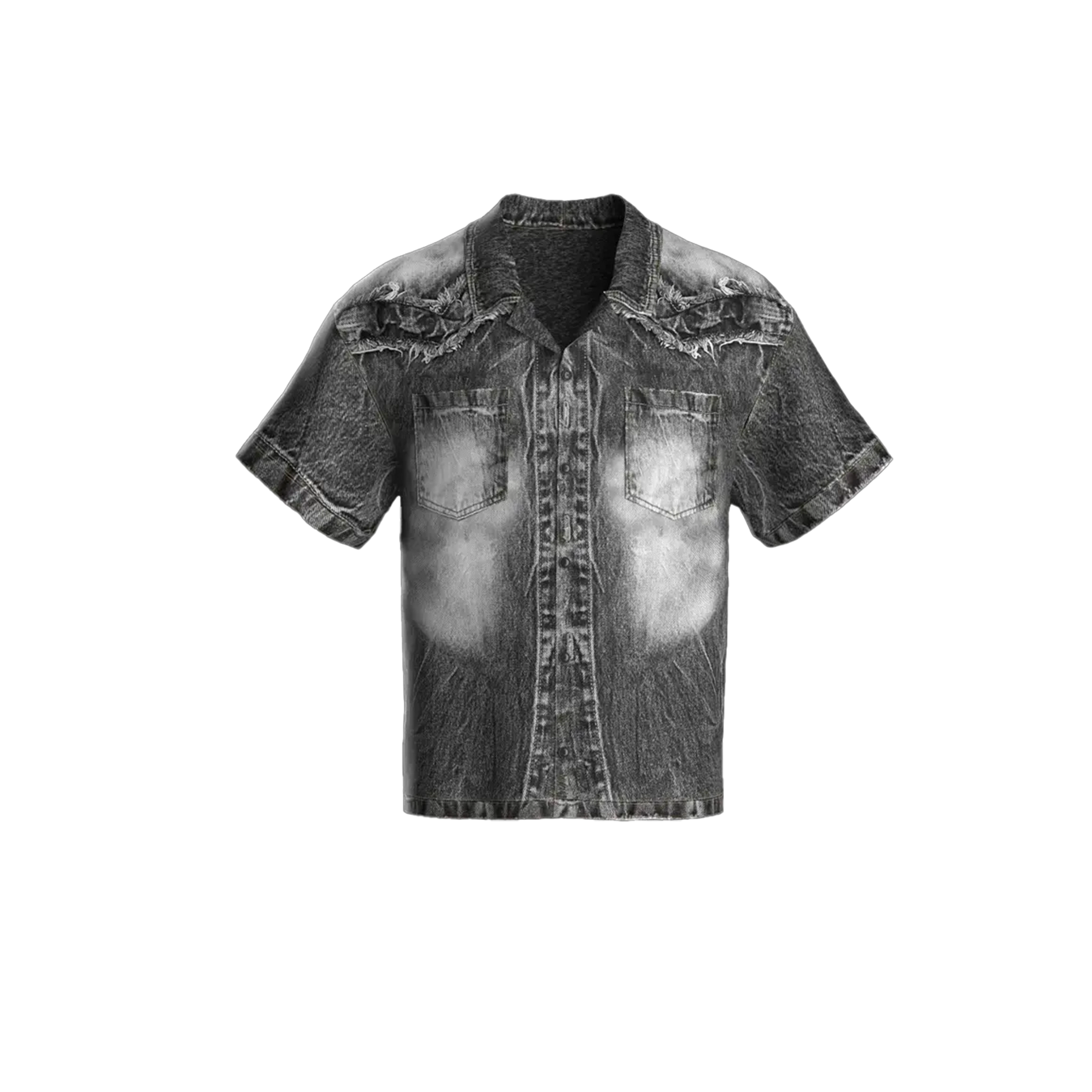Son of Stars Black Denim Washed Shirt