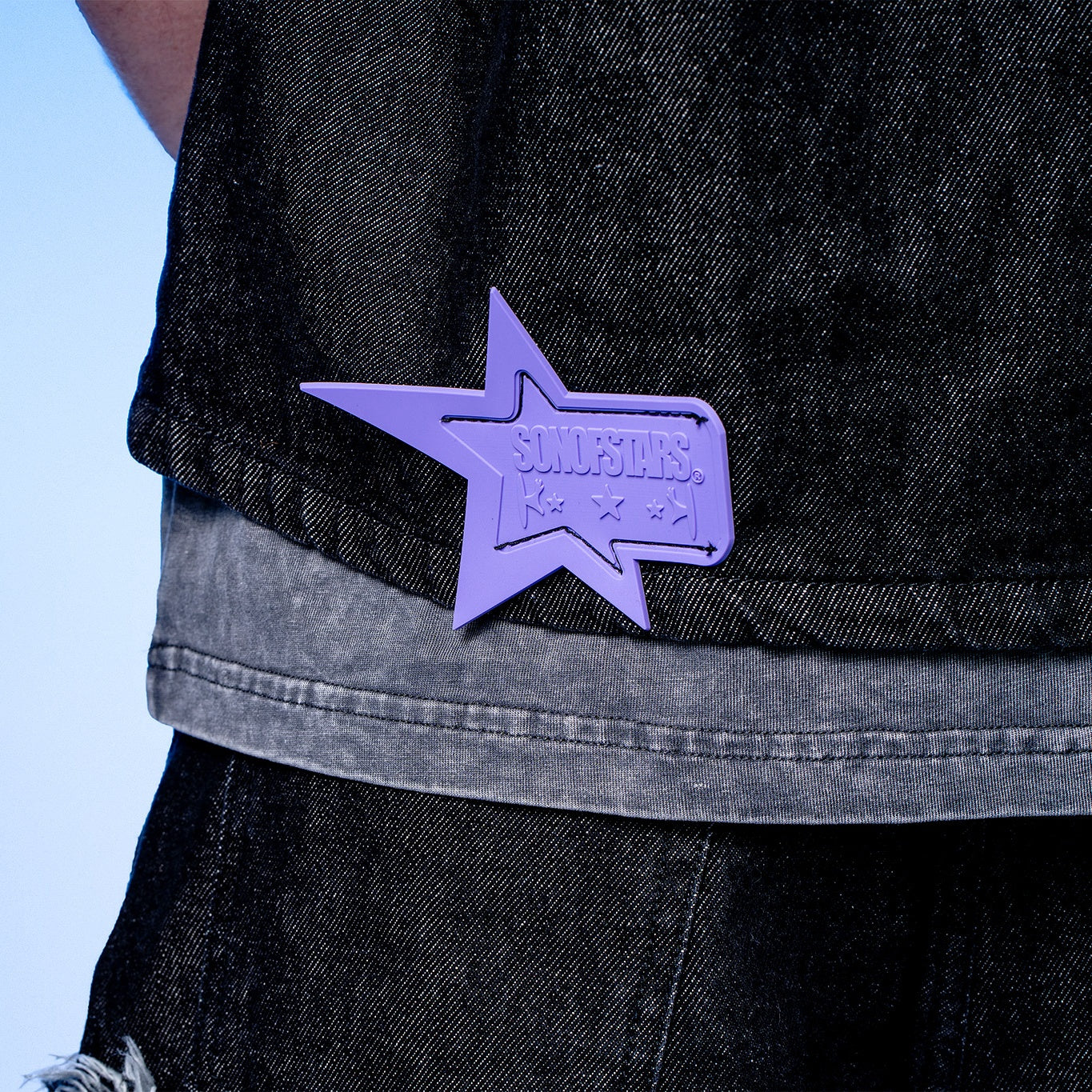 Son of Stars Black Denim Washed Shirt