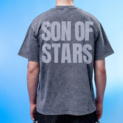 Son of Stars Dark Grey Washed T-Shirt