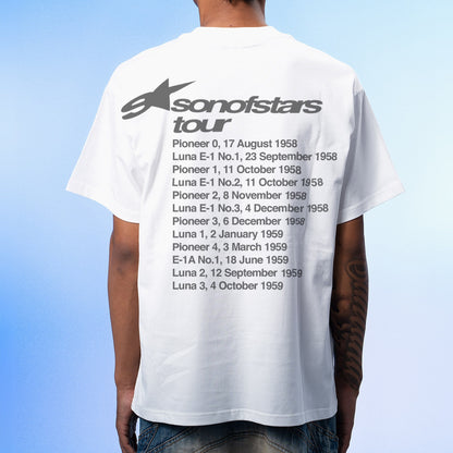 Son of Stars Galactic Tour White T-Shirt