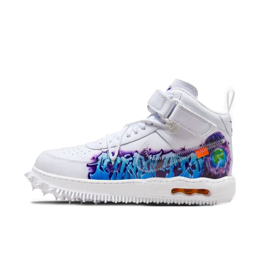 Nike Air Force 1 Mid Off-White Graffiti White