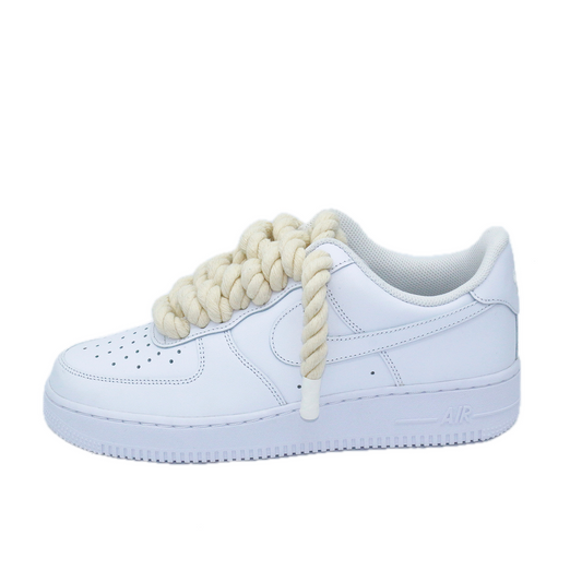 Nike Air Force 1 Low '07 White Rope Laces Custom