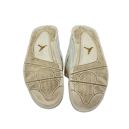 Jordan 4 Retro Metallic Gold (Women's) Taglia 43 (Usate)