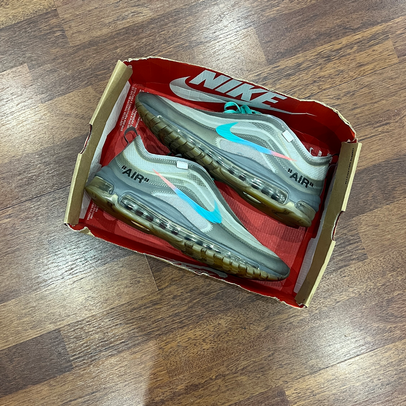 Nike Air Max 97 Off-White Menta Taglia 45 (Usata)