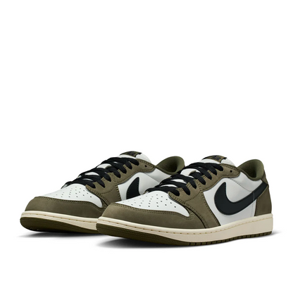 Jordan 1 Retro Low Medium Olive Summit White Sail Black