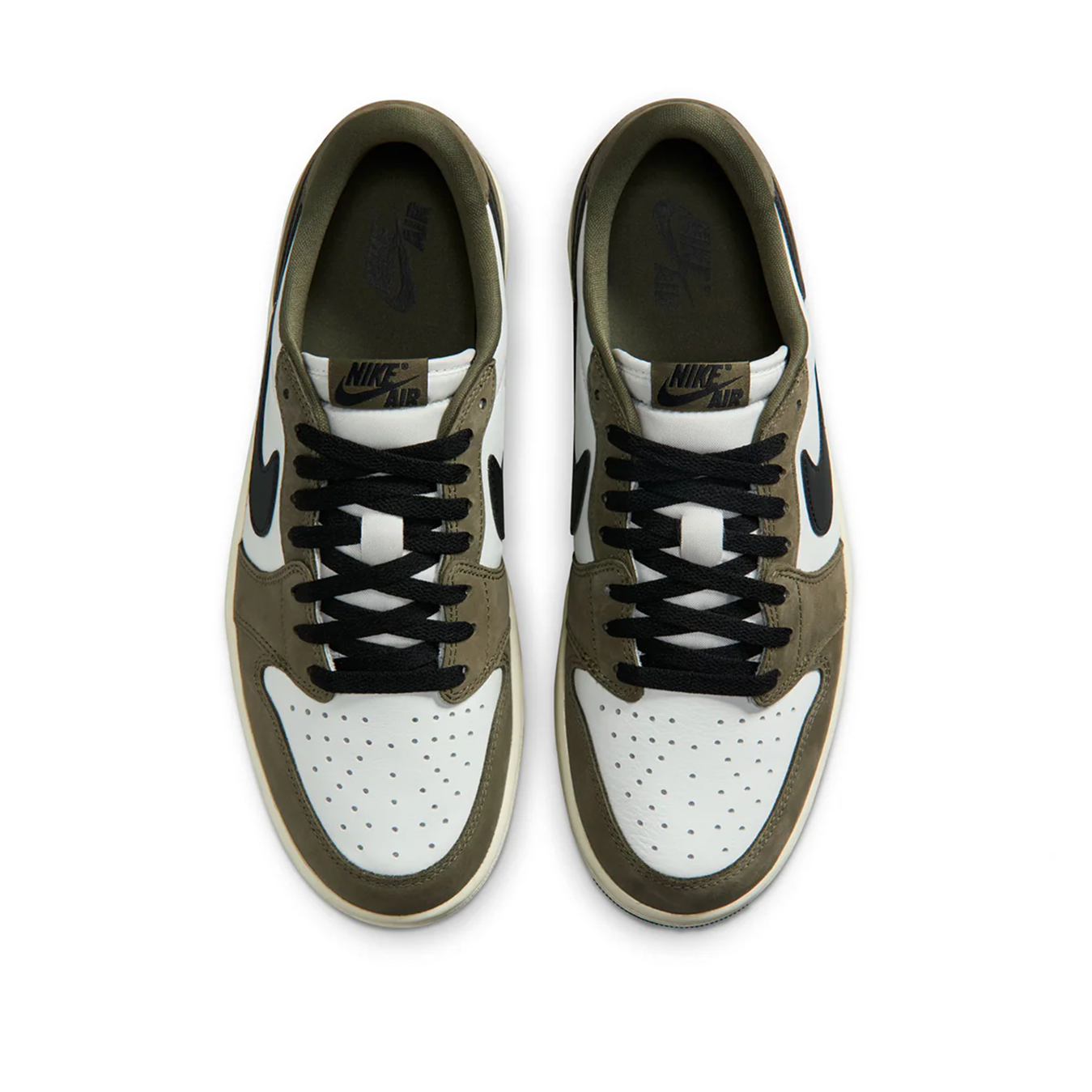 Jordan 1 Retro Low Medium Olive Summit White Sail Black