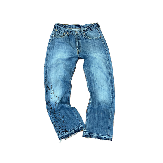 Lorenzo Arena Levi's 501 Blu Lightning W31
