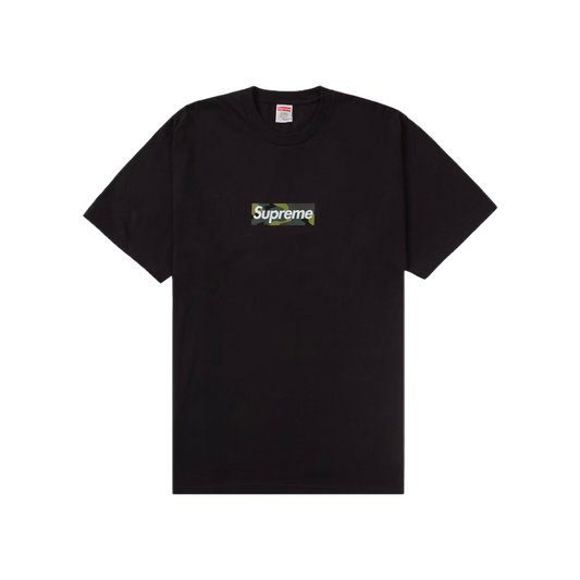 T-Shirt Supreme Box Logo Camo FW23 Black