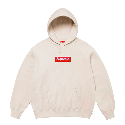 Supreme Hoodie Box Logo 2024 Cream