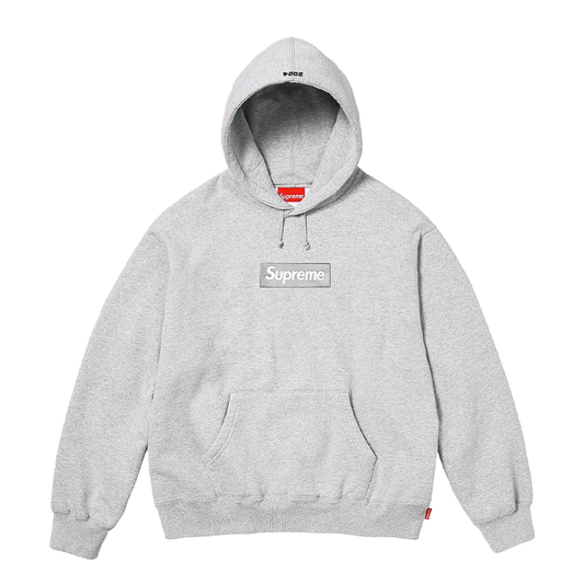Supreme Hoodie Box Logo 2024 Grey