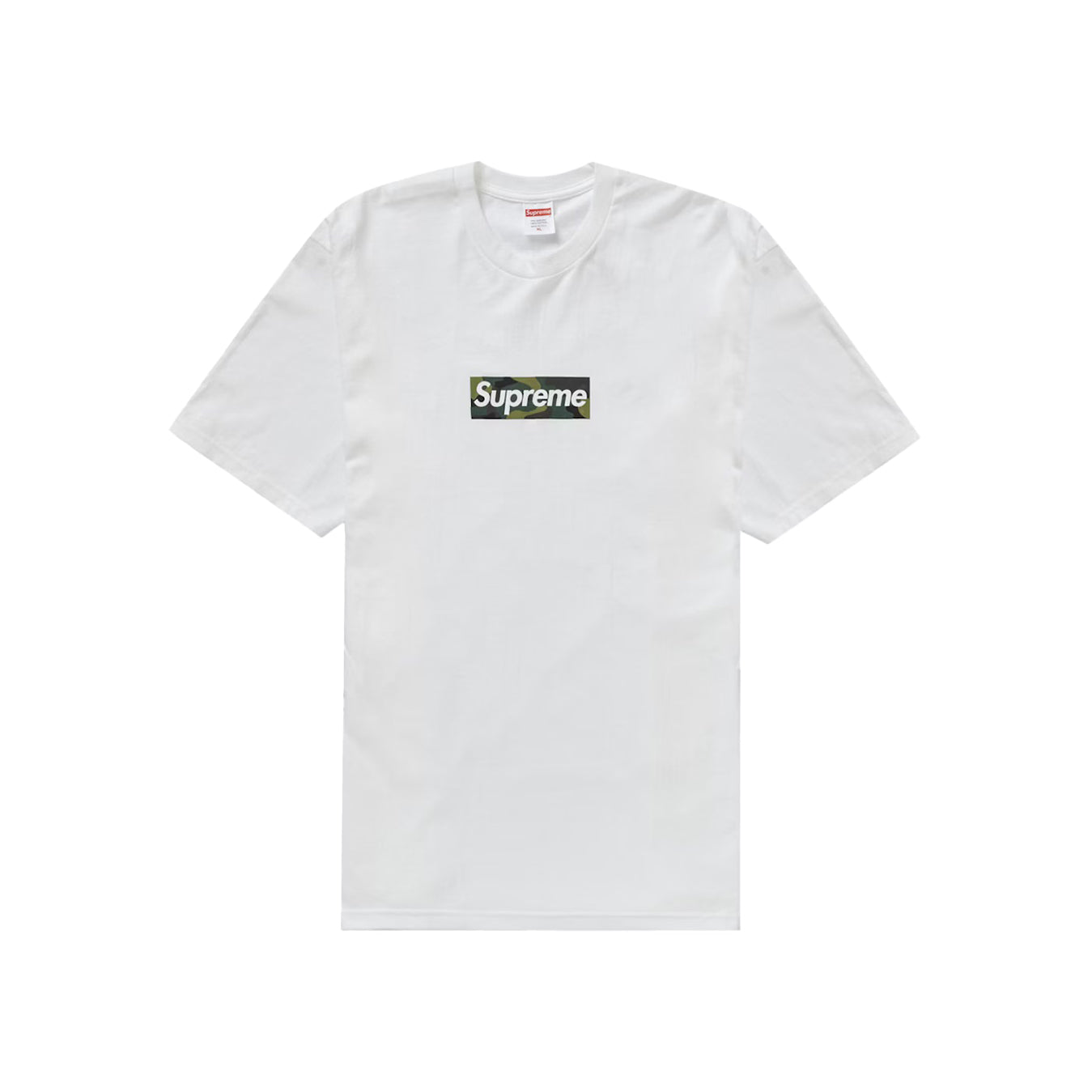 T-Shirt Supreme Box Logo Camo FW23 White