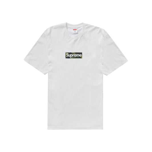 T-Shirt Supreme Box Logo Camo FW23 White