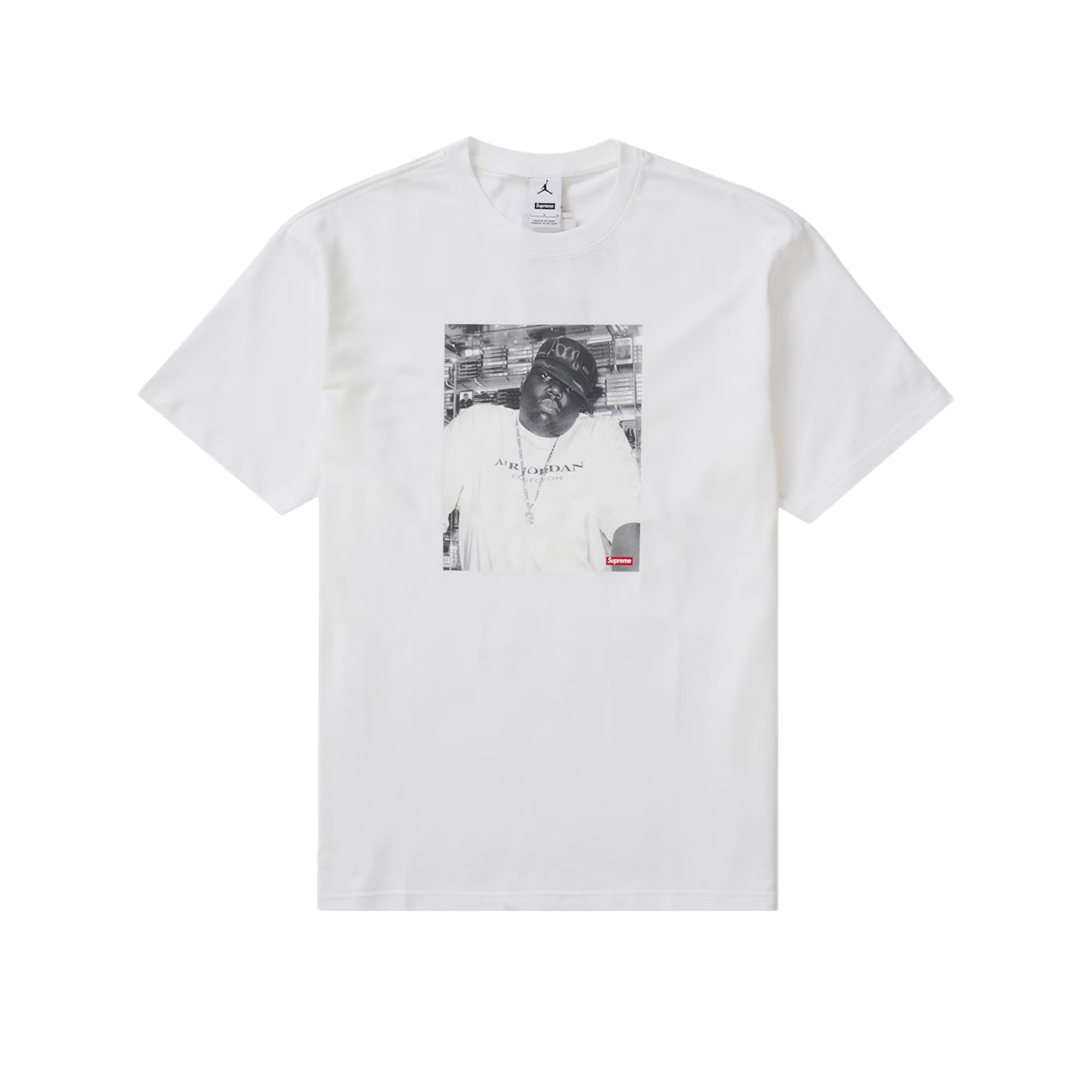 Supreme Jordan Biggie S/S Top White