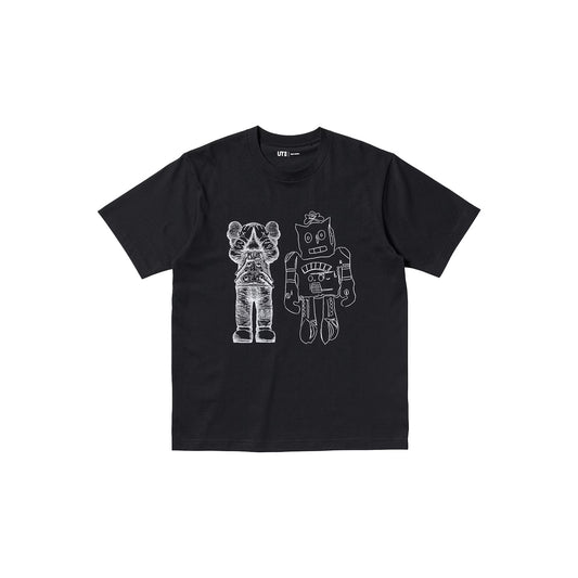 Uniqlo x Kaws x Andy Warhol Graphic T-Shirt White Black Robots