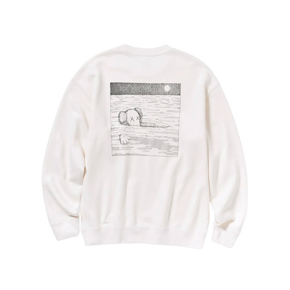 Kaws Uniqlo Longsleeve Sweatshirt White 2023